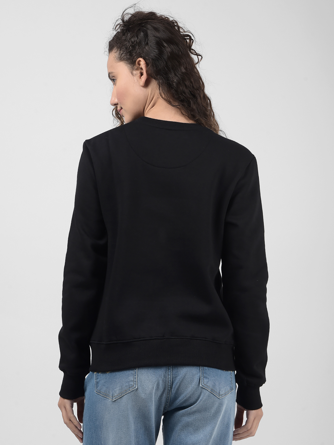 Numero Uno Women Black Solid Sweatshirt